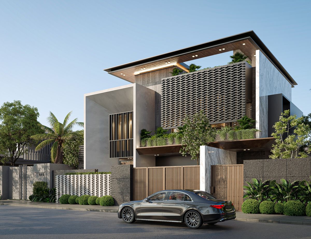 7 Inspirasi Fasad Rumah 2 Lantai yang Populer di 2025, dari Minimalis Hingga Tropis