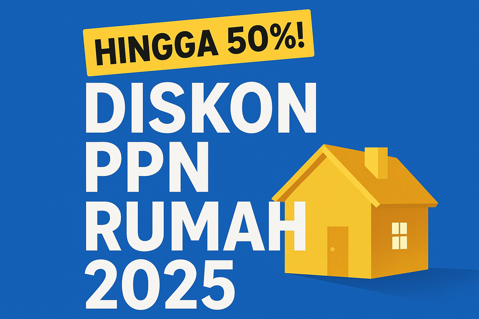 Diskon PPN Rumah 2025 hingga 50%! Ini Syarat dan Cara Dapatnya