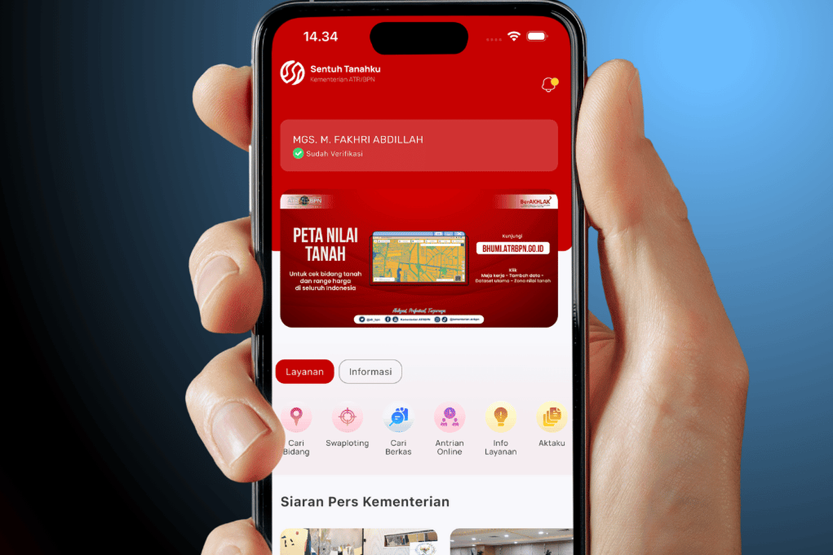Urus Sertifikat Tanah Kini Lebih Mudah dengan Fitur Antrian Online Sentuh Tanahku