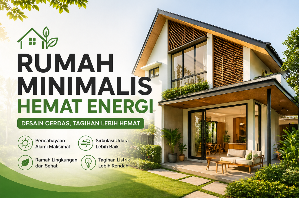 Rumah Minimalis Hemat Energi: 7 Cara Desain Cerdas agar Tagihan Listrik Turun di 2026