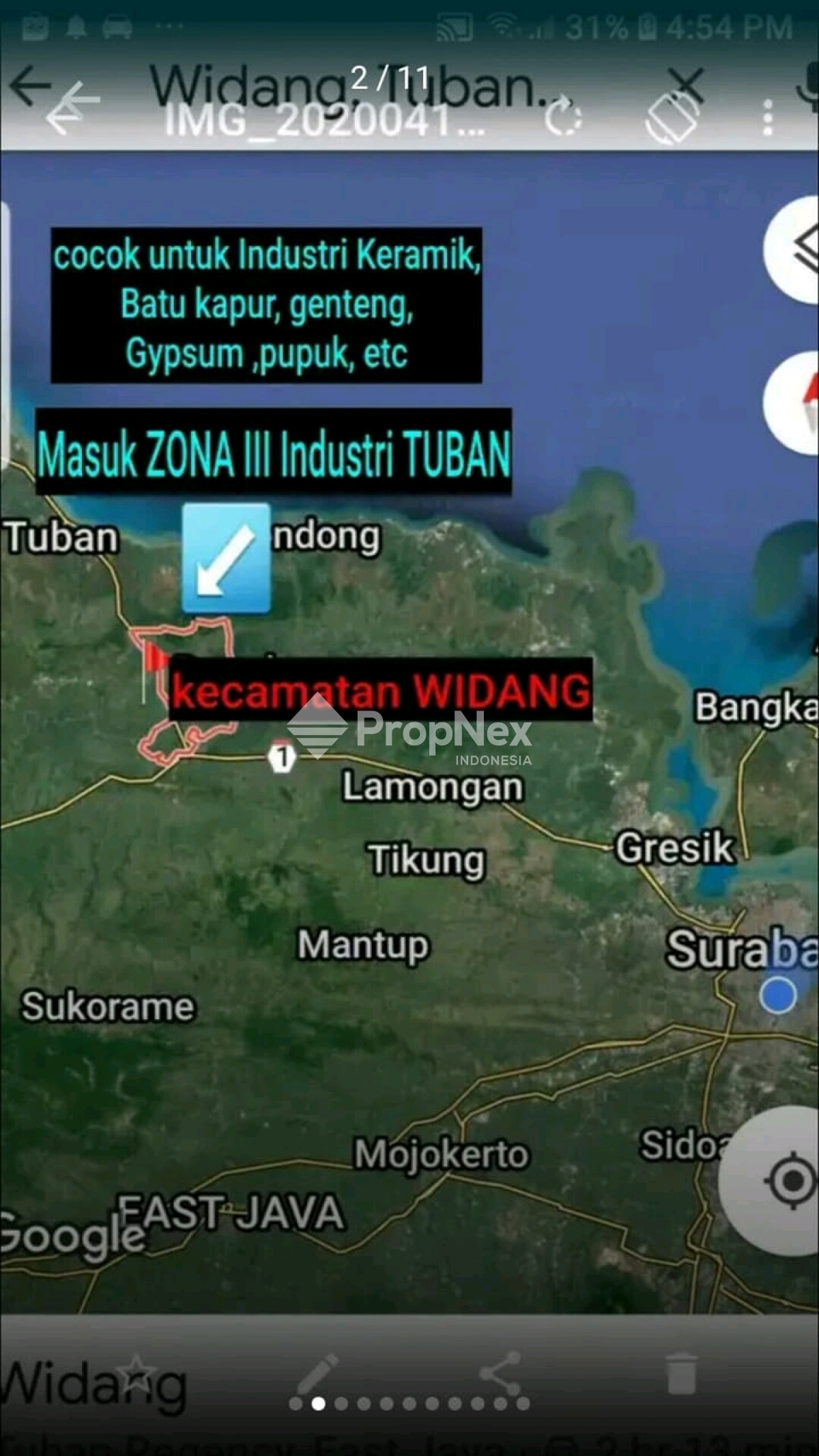 DIJUAL TANAH INDUSTRI WIDANG TUBAN