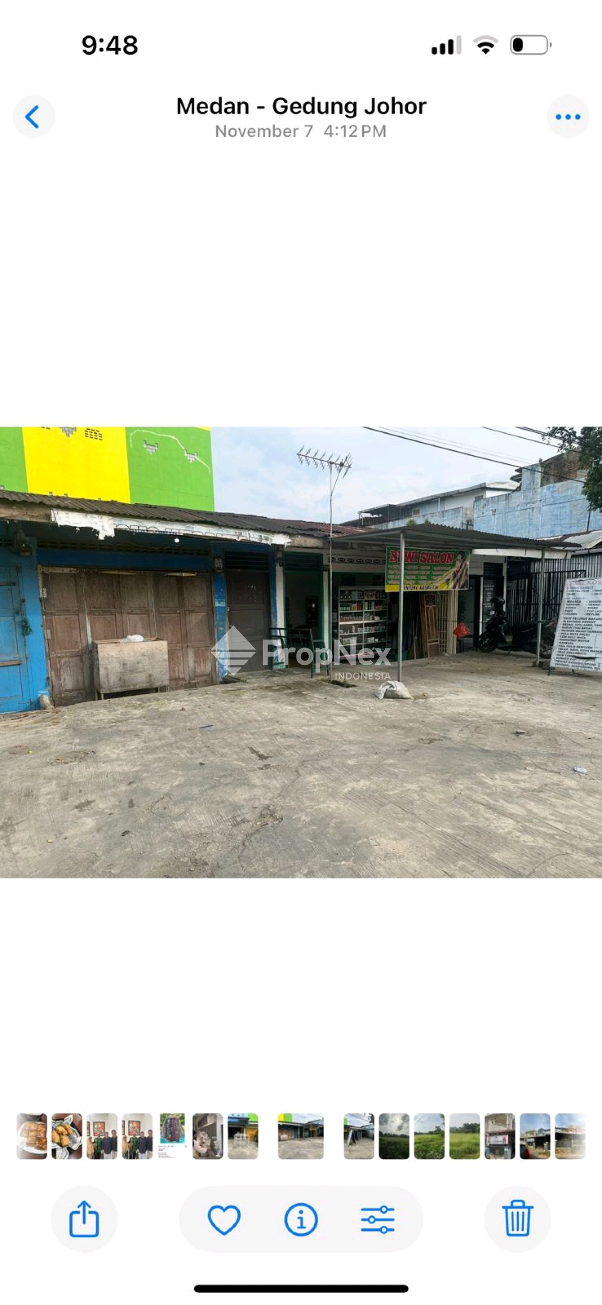 Jual Tanah ada 6 rumah usaha di Jl Ekawali Pribadi Johor Medan