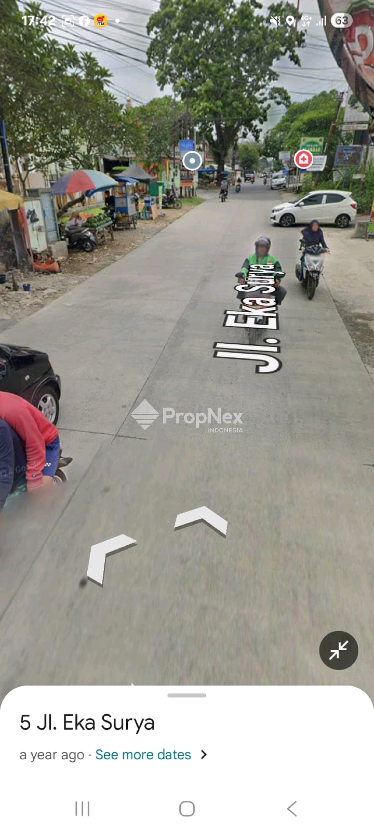 Jual Tanah ada 6 rumah usaha di Jl Ekawali Pribadi Johor Medan — foto 2