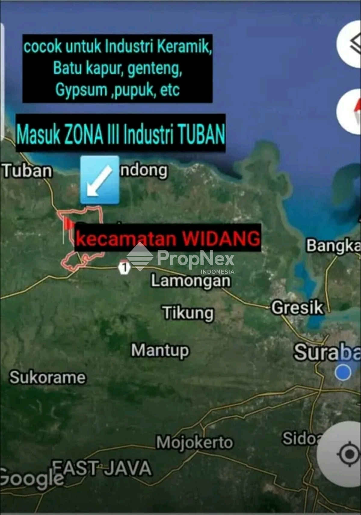 Tanah Strategis Luas Dekat Akses Jalan Raya Widang-Tuban — foto 2