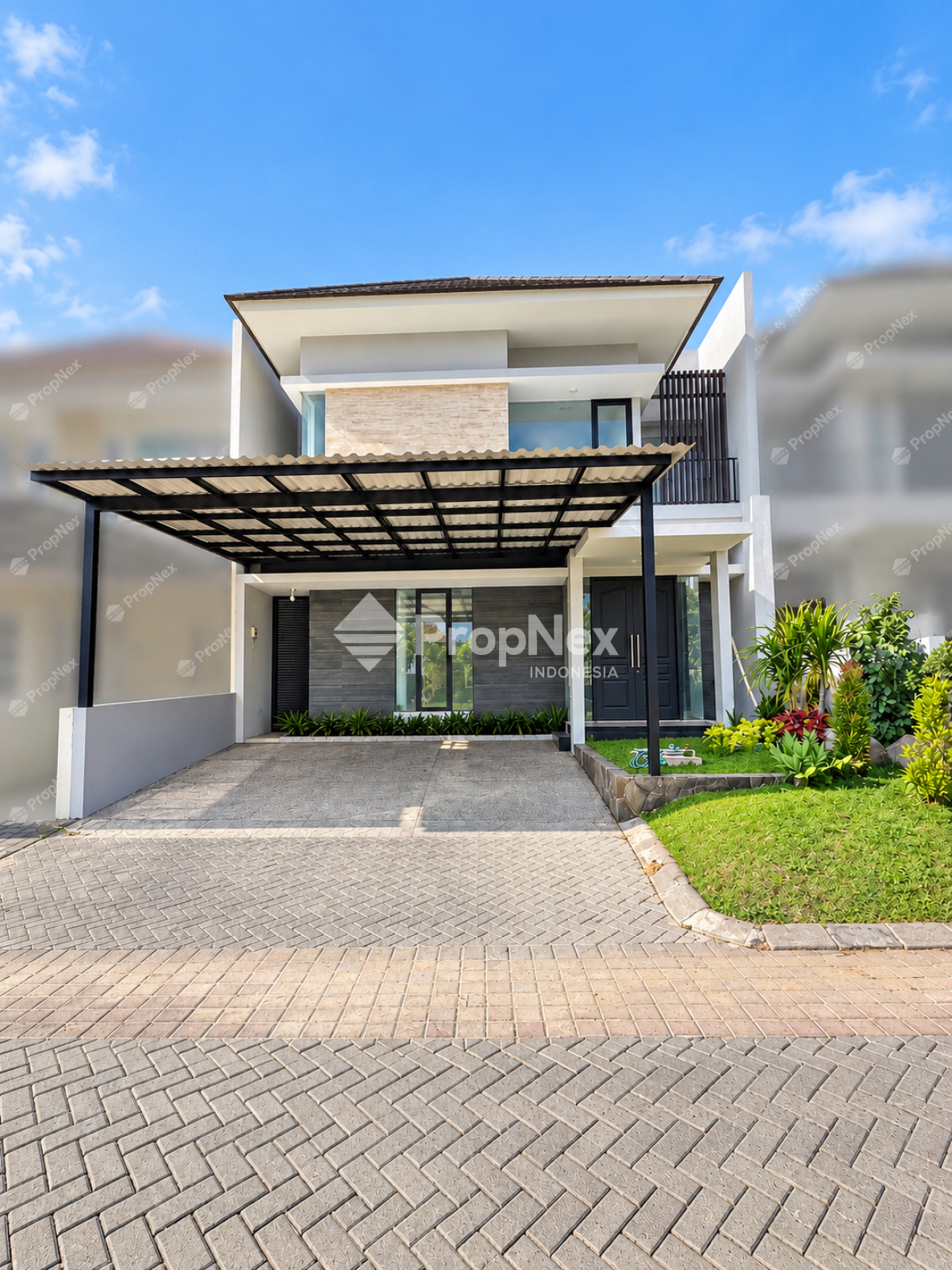DIJUAL RUMAH EMERALD MANSION CITRALAND MODERN MINIMALIS 2LT 4KT