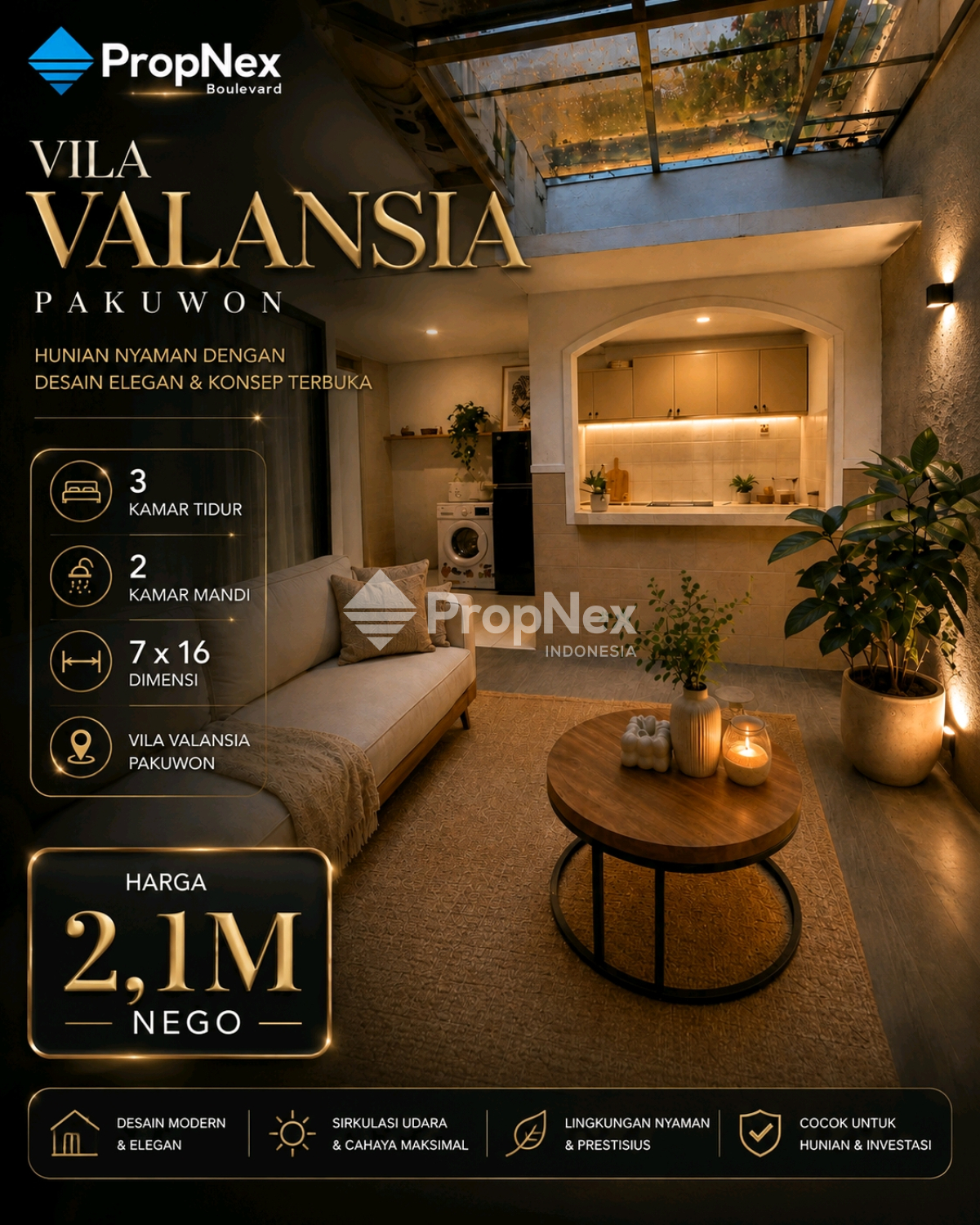 MINIMALIS 1 LANTAI VILA VALENCIA PAKUWON INDAH LONTAR DKT DARMO PERMAI