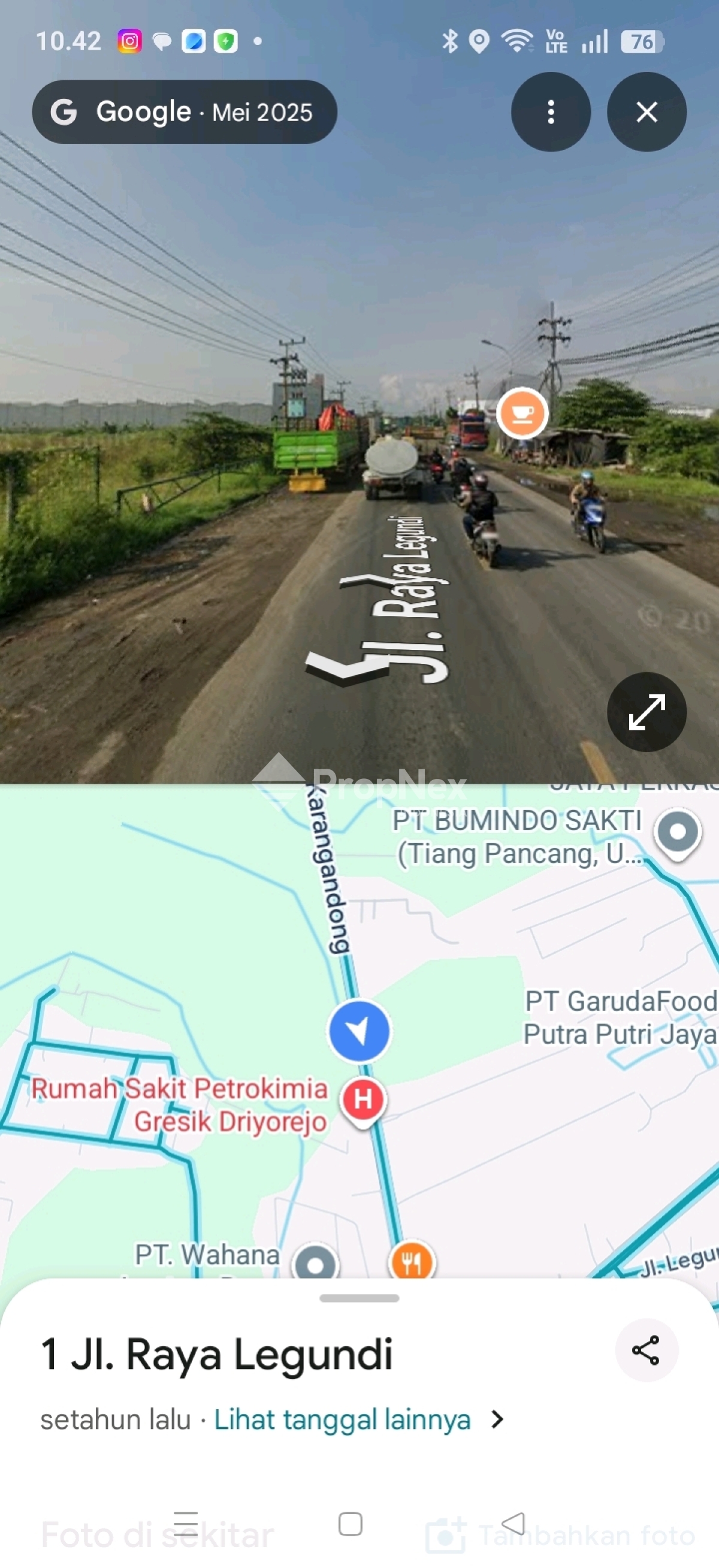 TANAH LUAS RAYA LEGUNDI GRIYOREJO KOTA GRESIK — foto 2