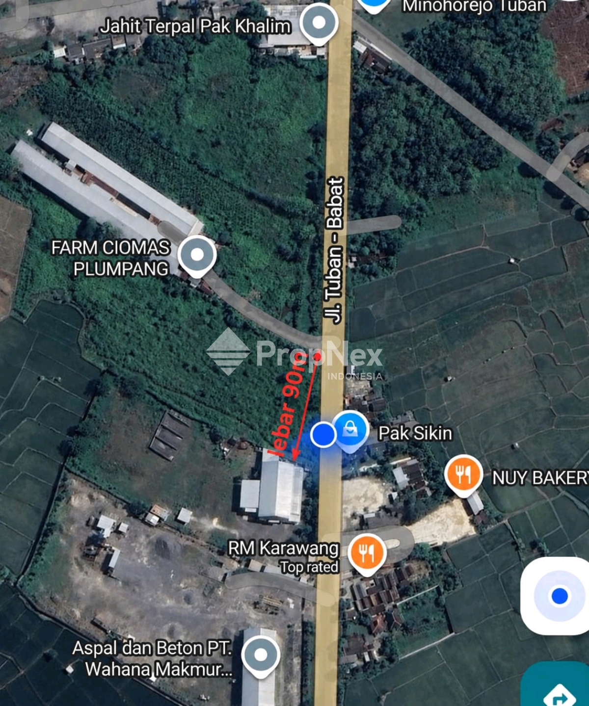 TANAH NOL JALAN RAYA TUBAN