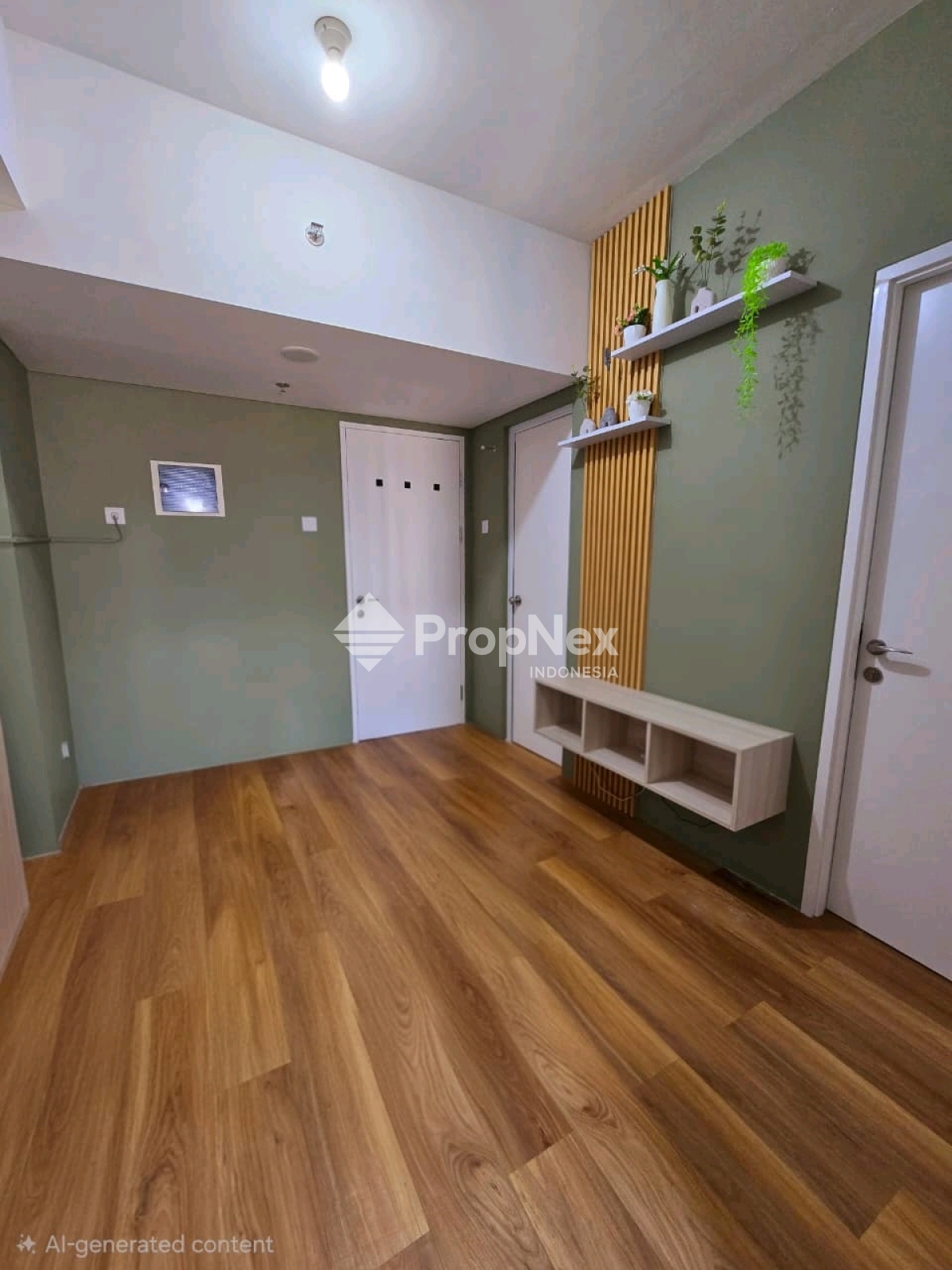 Disewakan Apartemen Vittorio Tower Allesandro 2BR LT25 Semi Furnish View Pool Ada Balkon Lantai Full Kayu Wiyung Surabaya Barat — foto 4