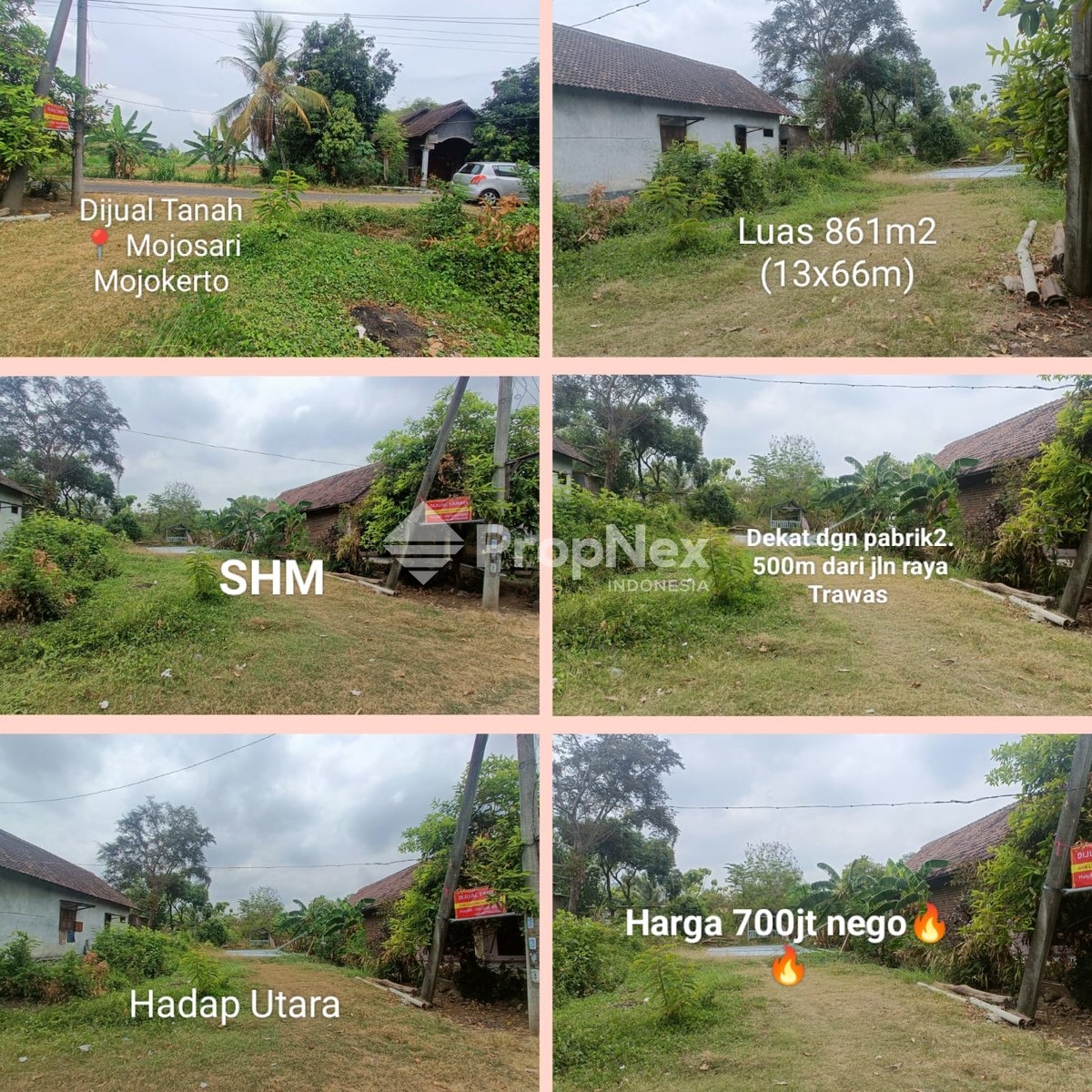 Dijual tanah di Trawas Mojokerto, cocok untuk kos kos an