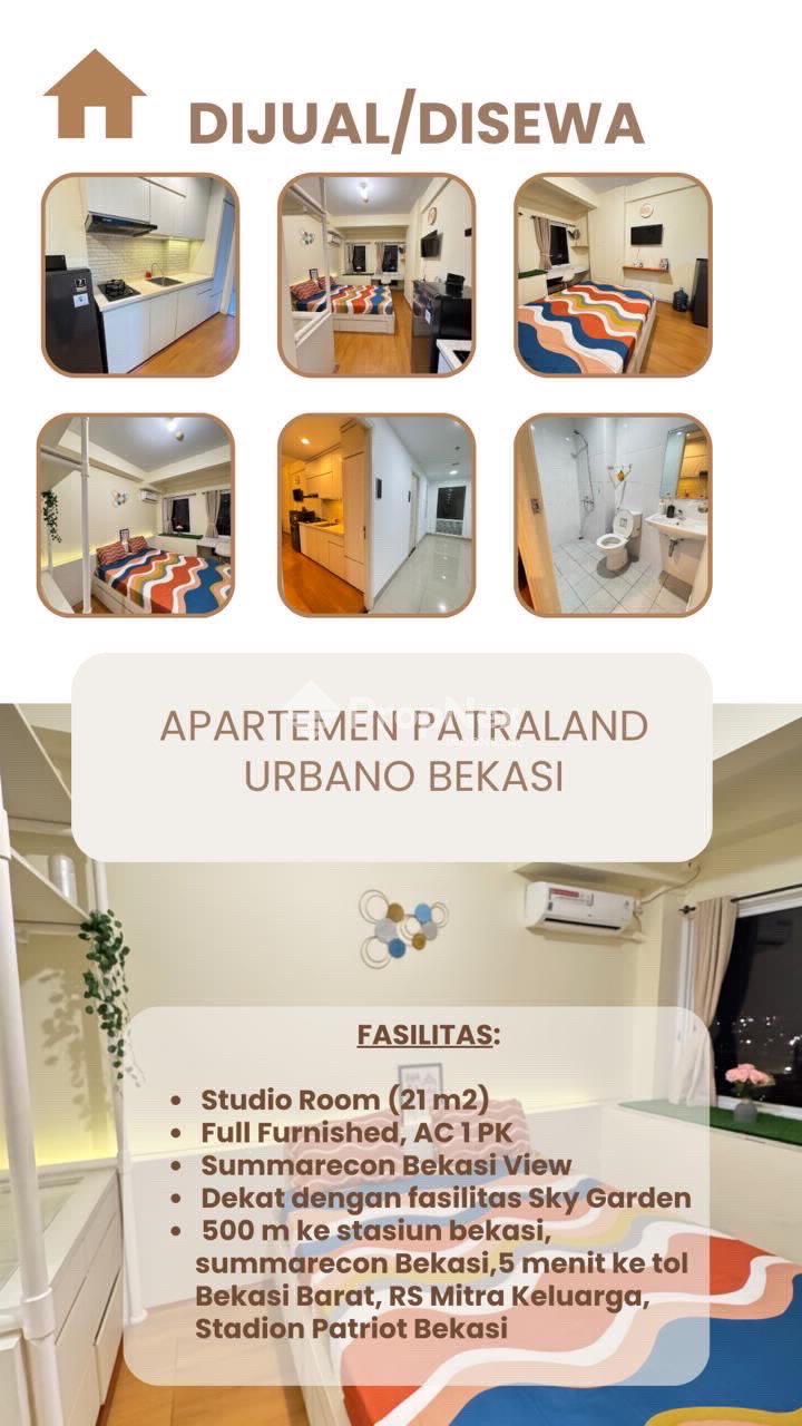 Disewa Apartemen Nempel Stasiun-Patraland Urbano Bekasi — foto 2